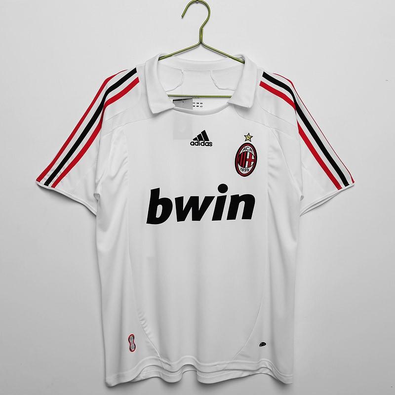 2007/08 AC Milan Visitante Retrô Camisa