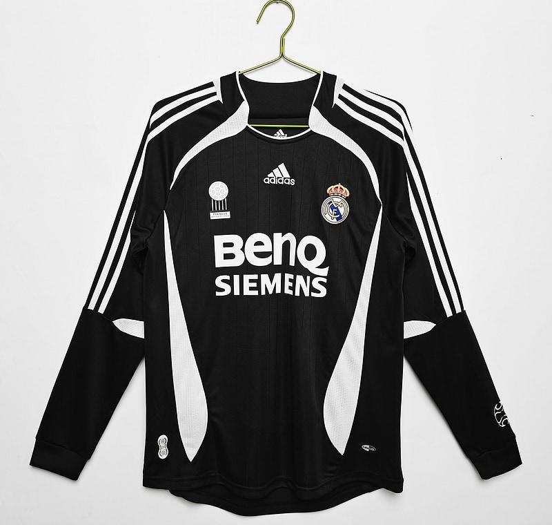 2006/07 Real Madrid Terceiro Uniforme Manga Longa Retrô Camisa