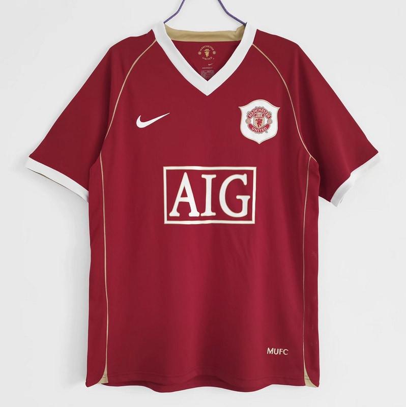 2006/07 Manchester United Titular Retrô Camisa